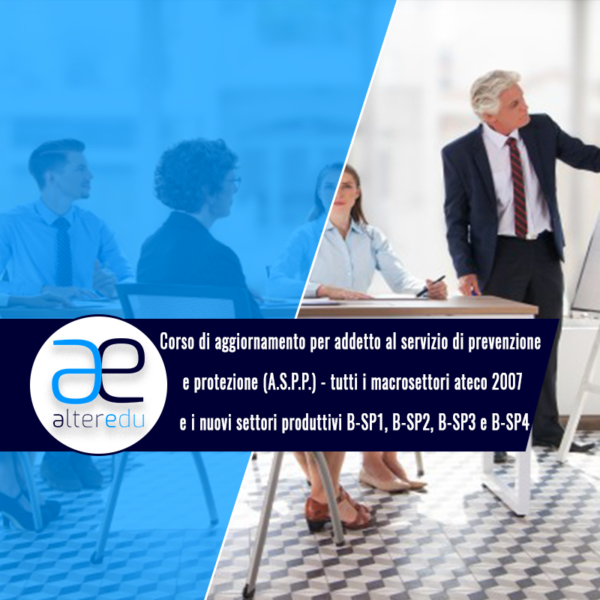 Corso di aggiornamento per addetto al servizio di prevenzione e protezione