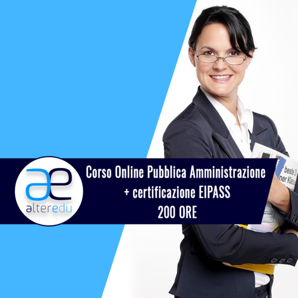 Corso Online Pubblica Amministrazione + certificazione EIPASS