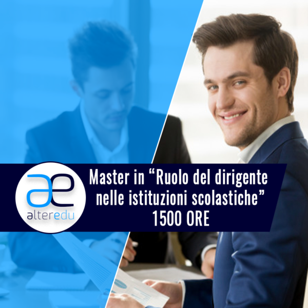 Master in “Ruolo del dirigente nelle istituzioni scolastiche”